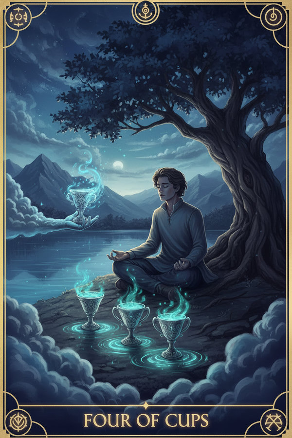 Four of Cups tarot card