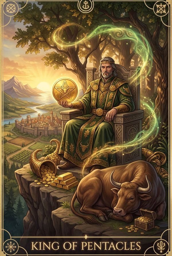 King of Pentacles tarot card