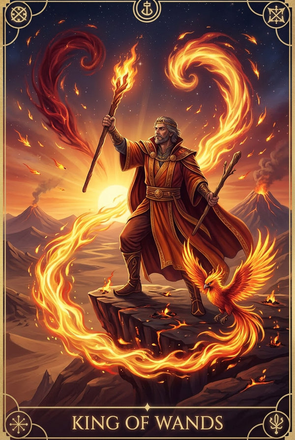 King of Wands tarot card