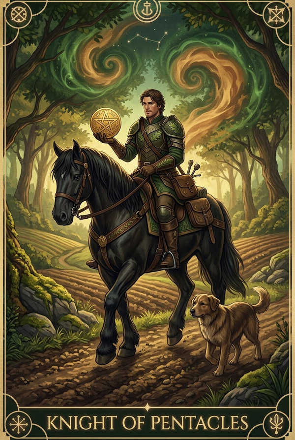 Knight of Pentacles tarot card