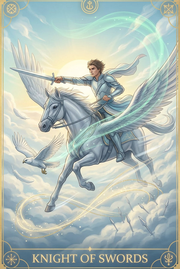 Knight of Swords tarot card