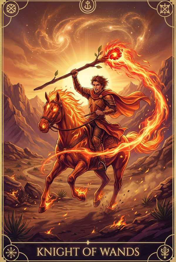 Knight of Wands tarot card