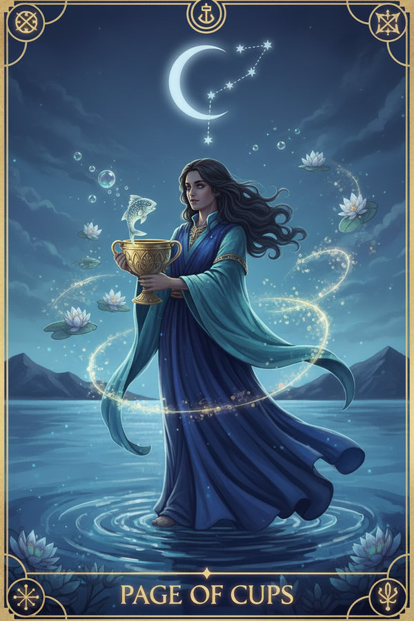 Page of Cups tarot card
