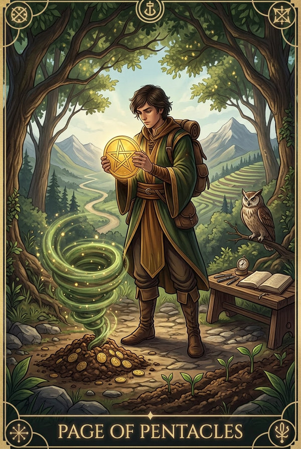 Page of Pentacles tarot card