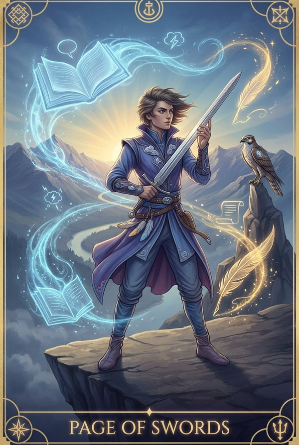 Page of Swords tarot card