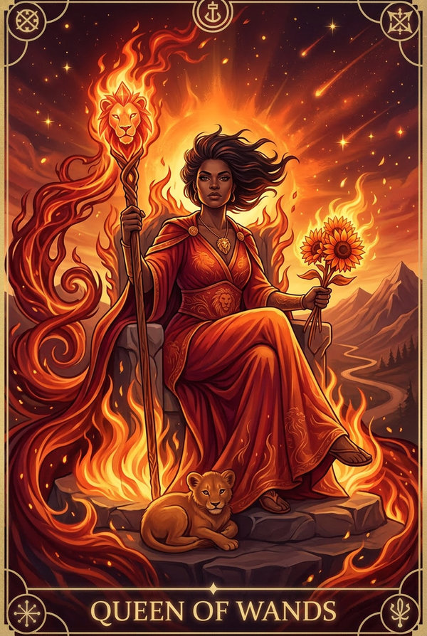 Queen of Wands tarot card