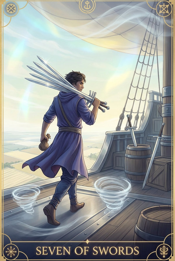 Seven of Swords tarot card