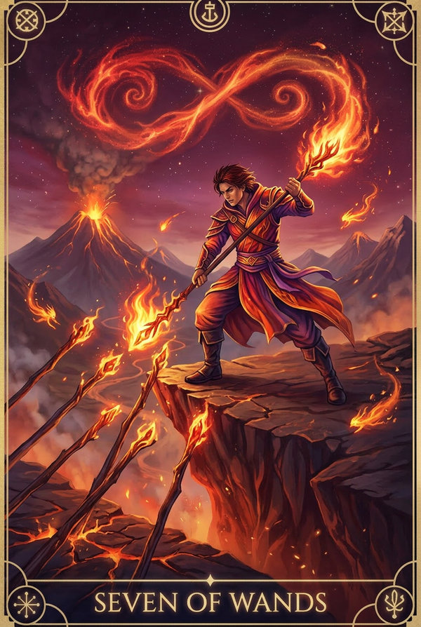 Seven of Wands tarot card