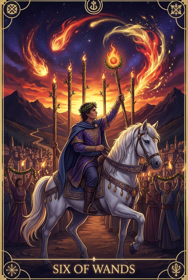 Six of Wands tarot card