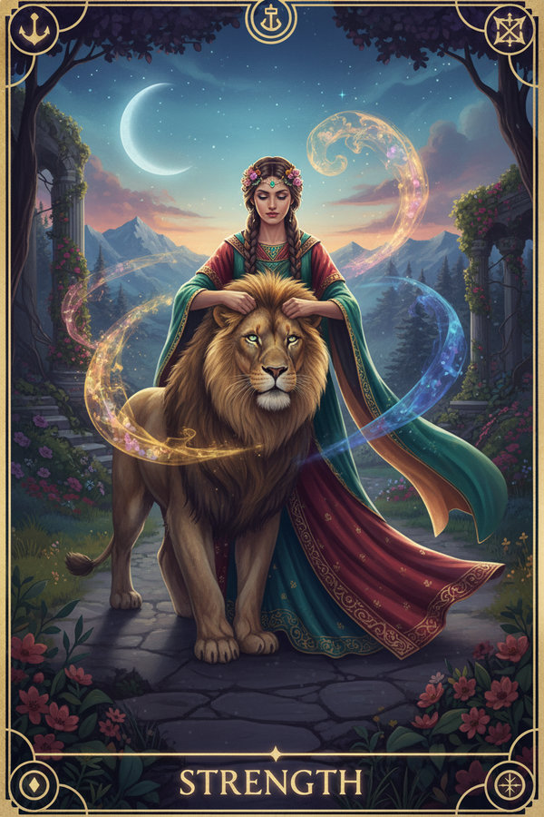Strength tarot card
