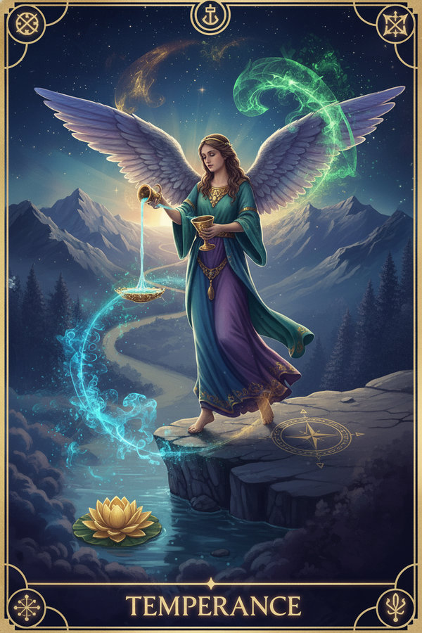 Temperance tarot card