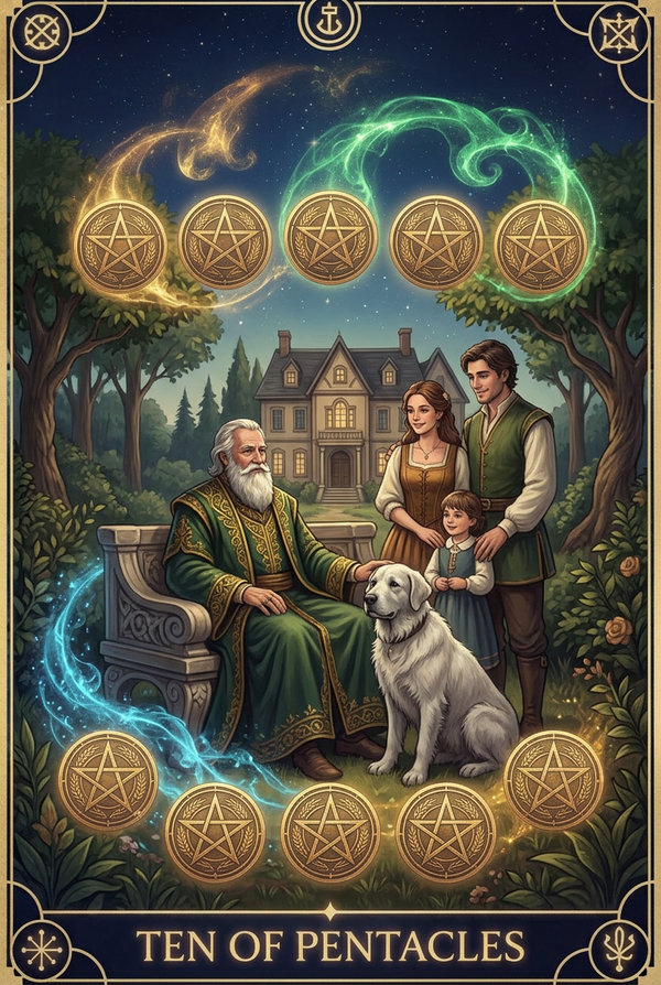 Ten of Pentacles tarot card