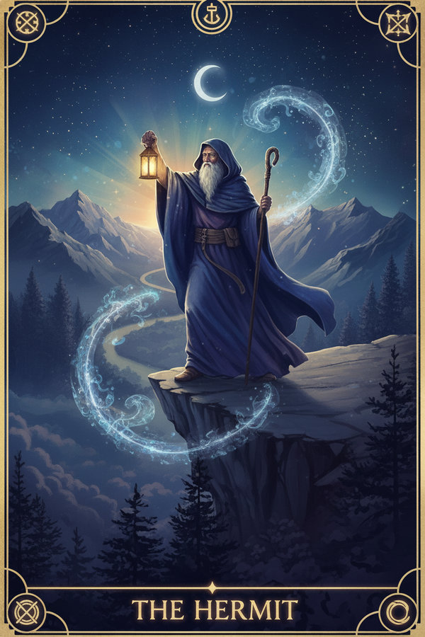The Hermit tarot card