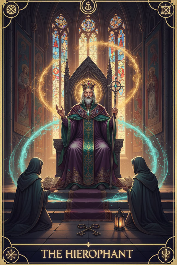 The Hierophant tarot card
