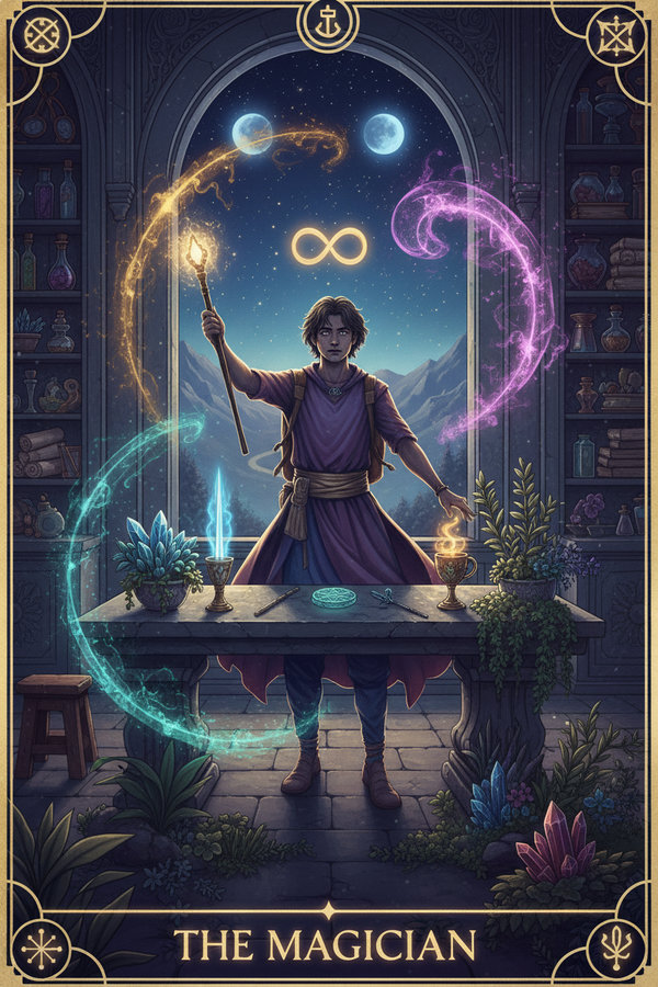 The Magician tarot card