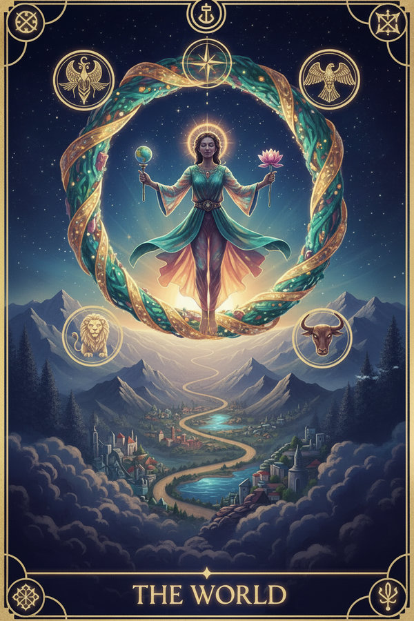 The World tarot card