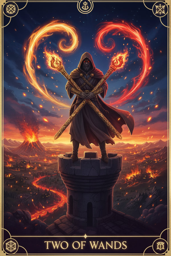 Two of Wands tarot card